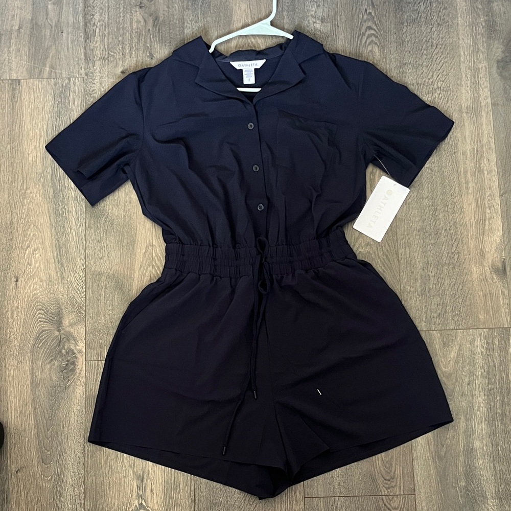 Athleta Navy Avenue Romper